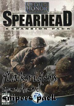 Box art for flakriders spearhead snipers pack