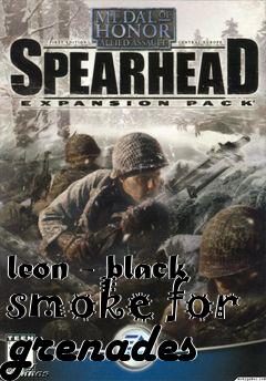 Box art for leon - black smoke for grenades