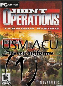 Box art for USM ACU  Desert uniforms (1)
