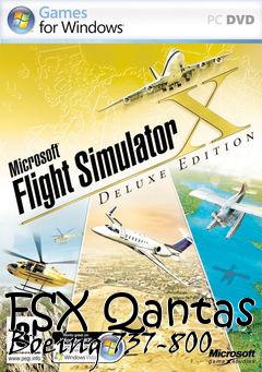 Box art for FSX Qantas Boeing 737-800