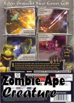 Box art for Zombie Ape Creature