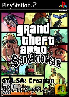 Box art for GTA SA: Croatian police pack