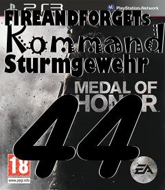 Box art for FIREANDFORGETs Kommando Sturmgewehr 44