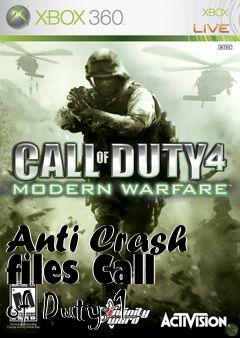 Box art for Anti Crash files Call of Duty 1