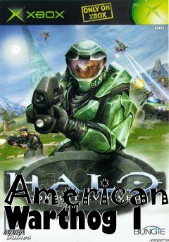 Box art for American Warthog 1