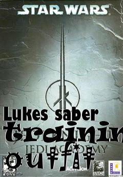 Box art for Lukes saber training outfit