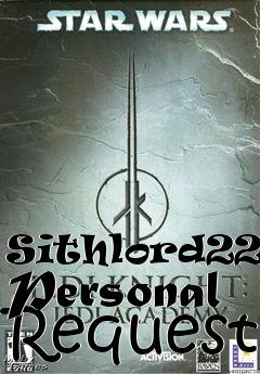 Box art for Sithlord223s Personal Request