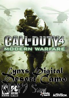 Box art for Lynxs Digital Desert Camo M249 Saw