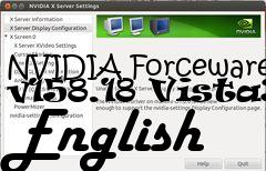 Box art for NVIDIA Forceware v158.18 Vista32 English