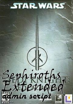 Box art for Sephiroths Extended admin script