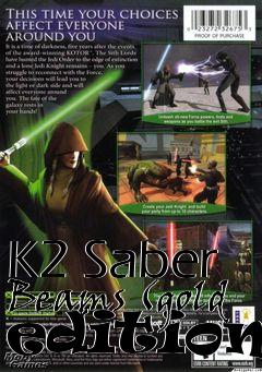 Box art for K2 Saber Beams (gold edition)