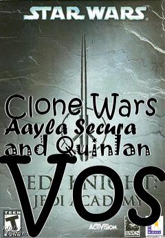 Box art for Clone Wars Aayla Secura and Quinlan Vos