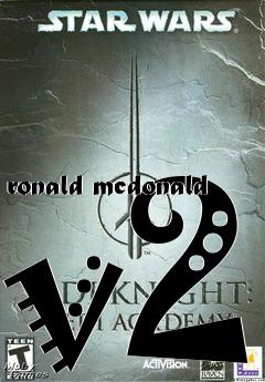 Box art for ronald mcdonald v2
