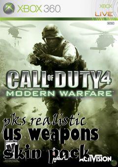 Box art for pks realistic us weapons skin pack