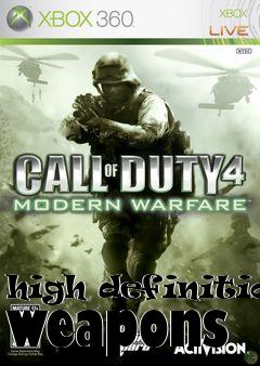 Box art for high definition weapons