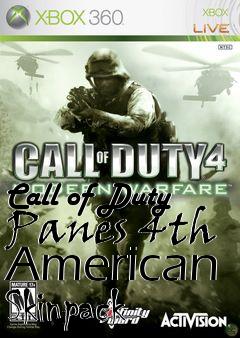 Box art for Call of Duty Panes 4th American Skinpack