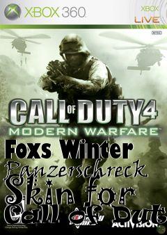 Box art for Foxs Winter Panzerschreck Skin for Call of Duty