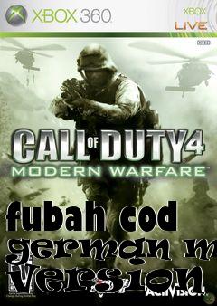 Box art for fubah cod german mp40 version 2