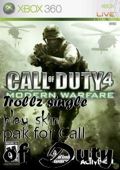 Box art for Trollz single play skin pak for Call of Duty