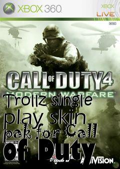 Box art for Trollz single play skin pak for Call of Duty