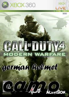 Box art for german helmet camo