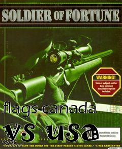 Box art for flags-canada vs usa