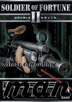 Box art for winter camouflage man