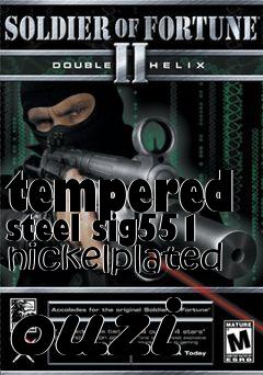 Box art for tempered steel sig551 nickelplated ouzi