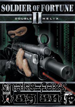 Box art for snake foxs msg sniper