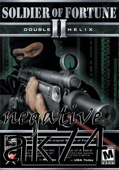 Box art for negative ak74