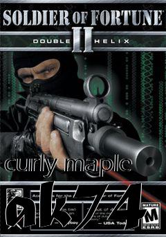 Box art for curly maple ak74