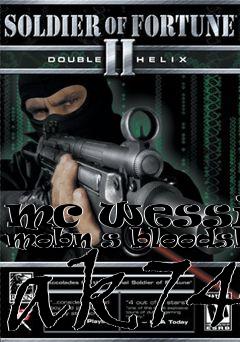 Box art for mc wesside mobn s bloodshed ak74