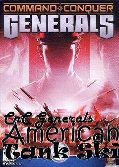 Box art for CnC Generals American Tank Skins