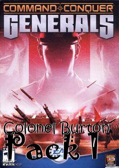 Box art for Colonel Burton Pack 1