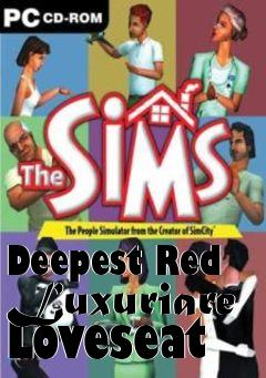 Box art for Deepest Red Luxuriare Loveseat