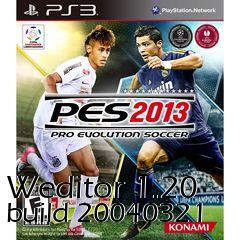 Box art for Weditor 1.20 build 20040321