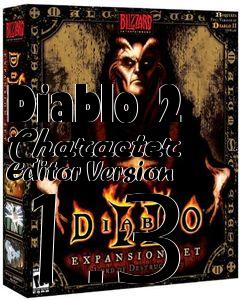 Box art for Diablo 2 Character Editor Version 1.3