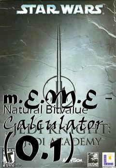 Box art for m.E.M.E - Natural Bitvalue Calculator (0.1)