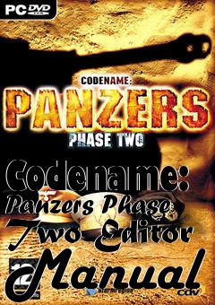 Box art for Codename: Panzers Phase Two Editor Manual