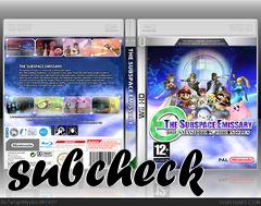 Box art for subcheck