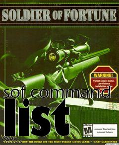 Box art for sof command list