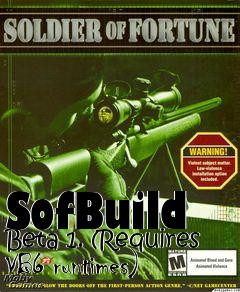 Box art for SofBuild Beta 1. (Requires VB6 runtimes)