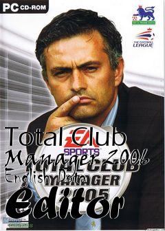 Box art for Total Club Manager 2006 English Data Editor