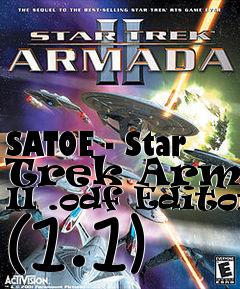 Box art for SATOE - Star Trek Armada II .odf Editor (1.1)
