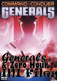Box art for Generals & Zero Hour INI Files