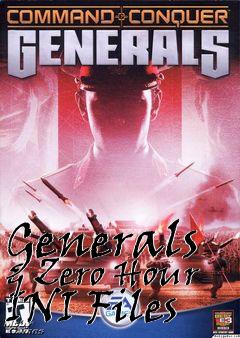 Box art for Generals & Zero Hour INI Files