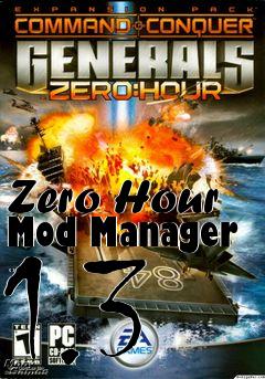 Box art for Zero Hour Mod Manager 1.3