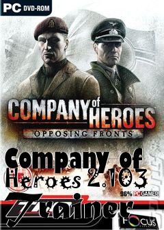 Box art for Company of Heroes 2.103 Trainer