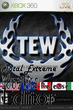 Box art for Total Extreme Wrestling 2007 Pre-Release Editor