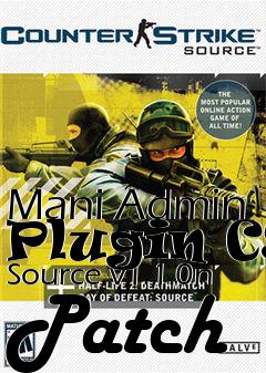 Box art for Mani Admin Plugin CS Source v1.1.0n Patch